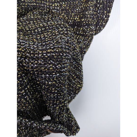 Vintage 80's Gabani Couture Sweater Vest Wool Metallic Paisley Embellishments - Picture 6 of 14